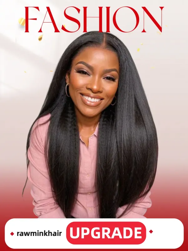 Mink Hair Kinky Straight HD Lace Wig