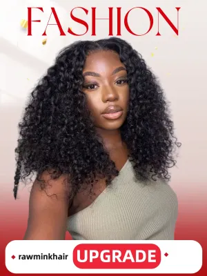 Mink Hair Jerry Curly HD Lace Wig