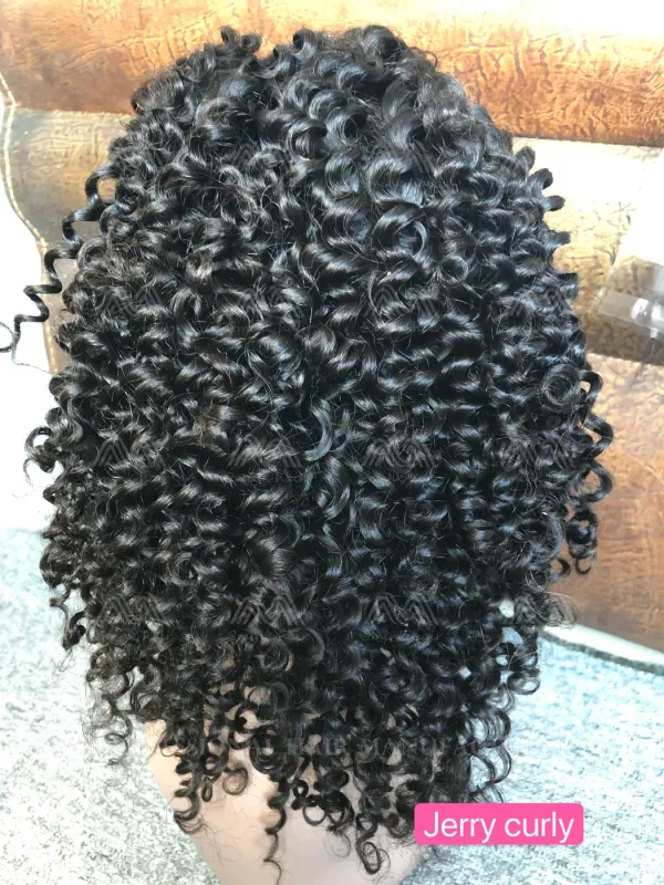 Mink Hair Jerry Curly HD Lace Wig