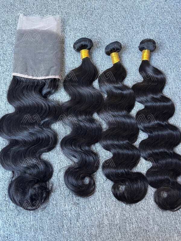 Diamond Hair Body wave 3 Bundles With 13x6 Transparent Frontal Deals