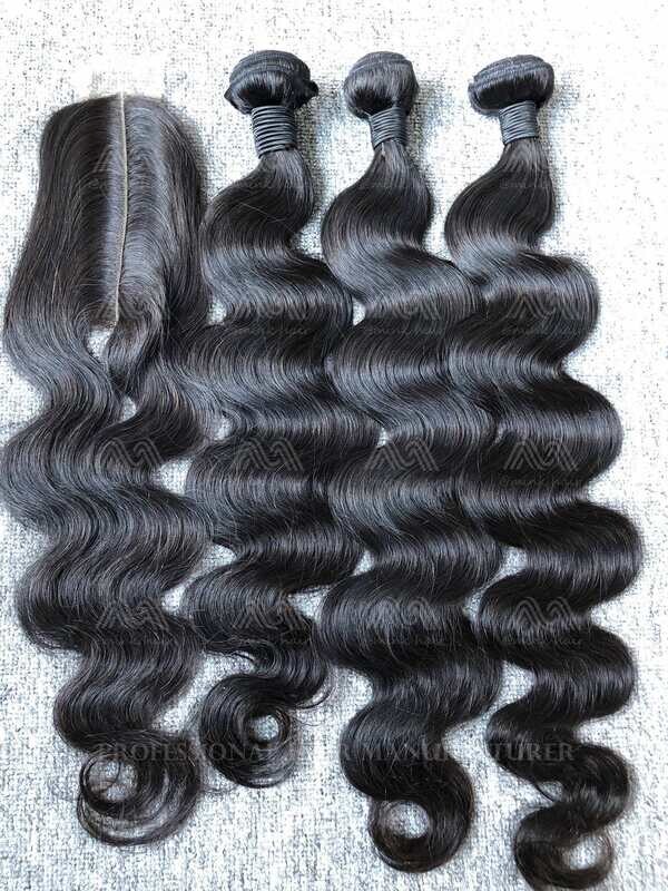 Mink Hair Body Wave 3 Bundles With 2x6 Transparent Closure Deals