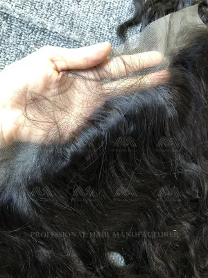 Mink Hair Water Wave 3 Bundles With 13X4 Transparent Frontal Deals