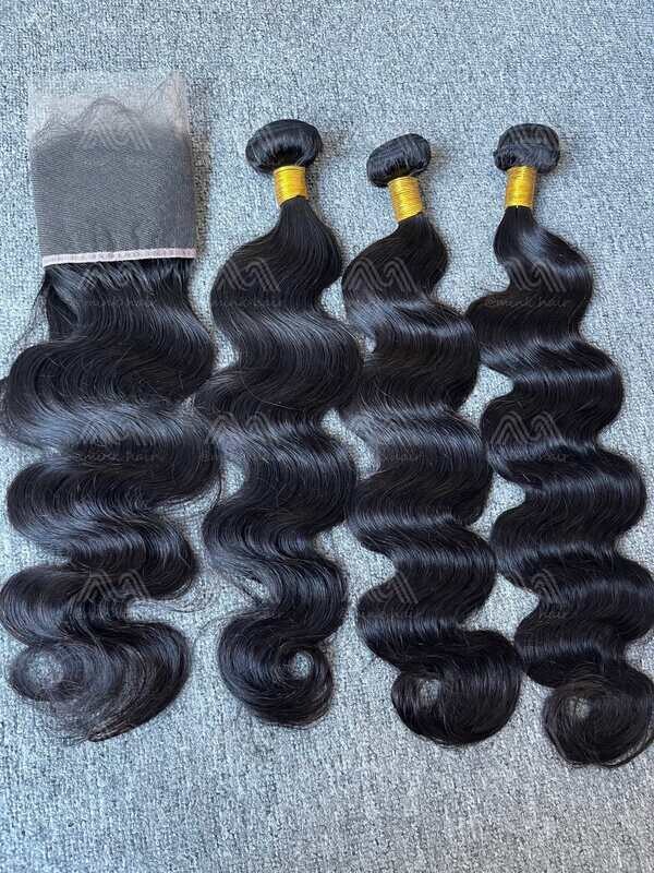 Diamond Hair Body wave 3 Bundles With 13x4 HD Frontal Deals