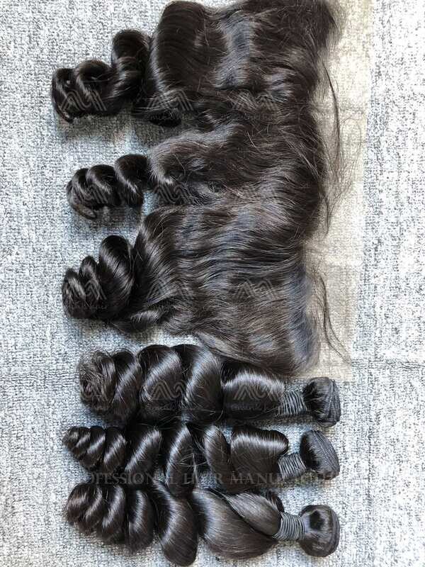 Mink Hair Loose Wave 3 Bundles With 13X4 Transparent Frontal Deals