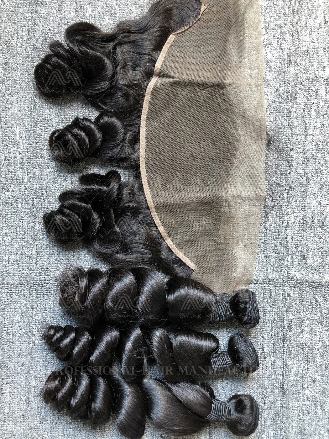 Mink Hair Loose Wave 3 Bundles With 13X4 Transparent Frontal Deals