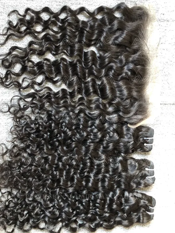 Mink Hair Italian Curly 3 Bundles With 13X4 Transparent Frontal Deals