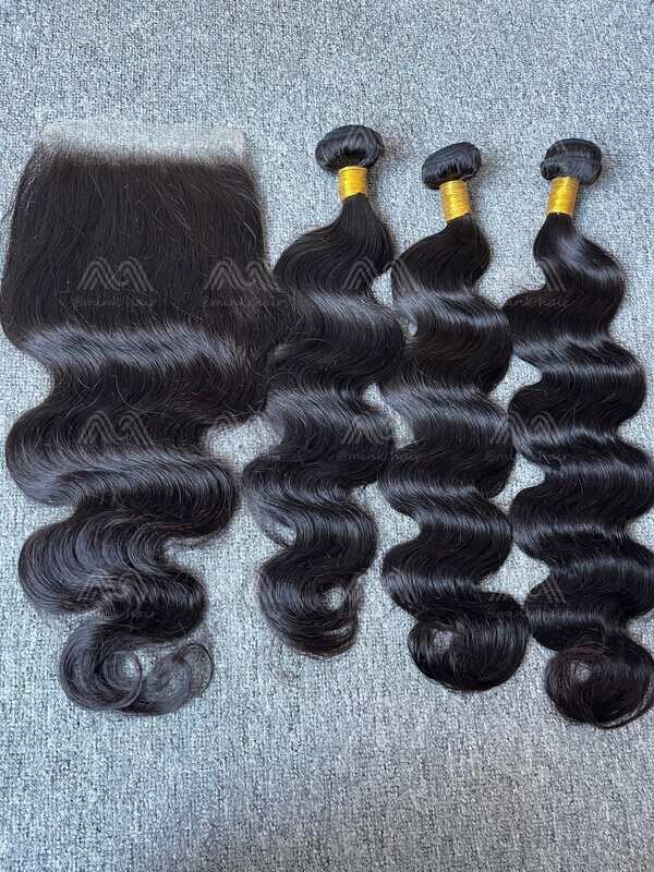 Diamond Hair Body wave 3 Bundles With 6x6 HD Closure Deals