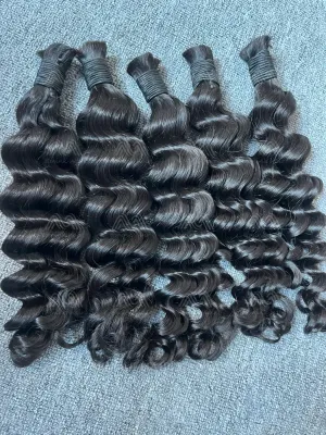 Loose Deep Wave Bulk Hair (100g)