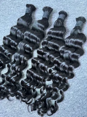 Loose Deep Wave Bulk Hair (100g)