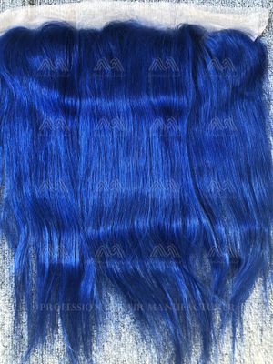 Blue Color Straight 13x4 Frontal