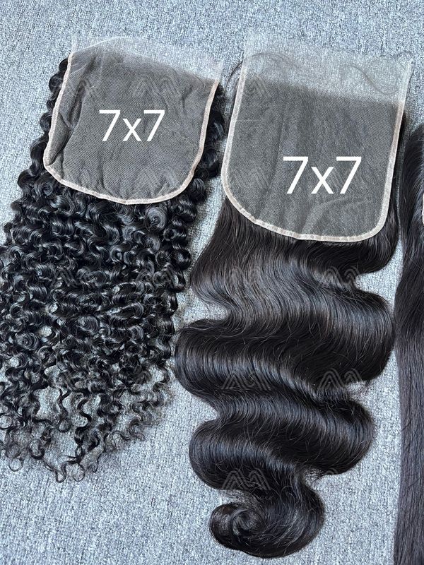 Mink Hair Italian Curly 7x7 HD Closure