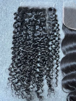 Mink Hair Italian Curly 7x7 HD Closure