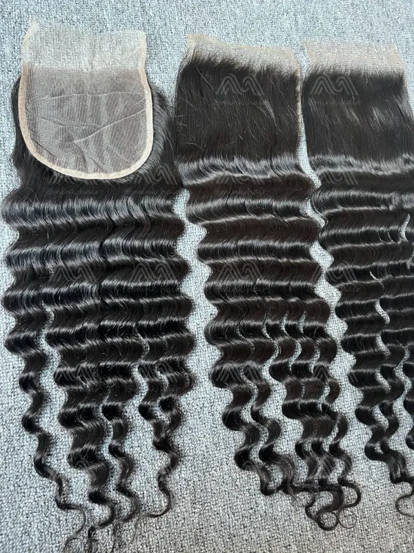 Mink Hair Loose Deep 5x5 Transparent Closure