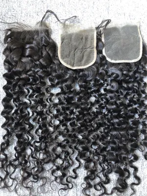 Luxury Hair Italian Curly 4X4 HD Closure