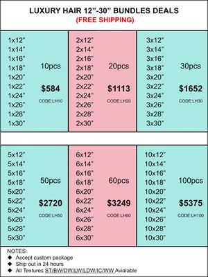 Bundles Deals: Luxury Hair 12inch-30inch