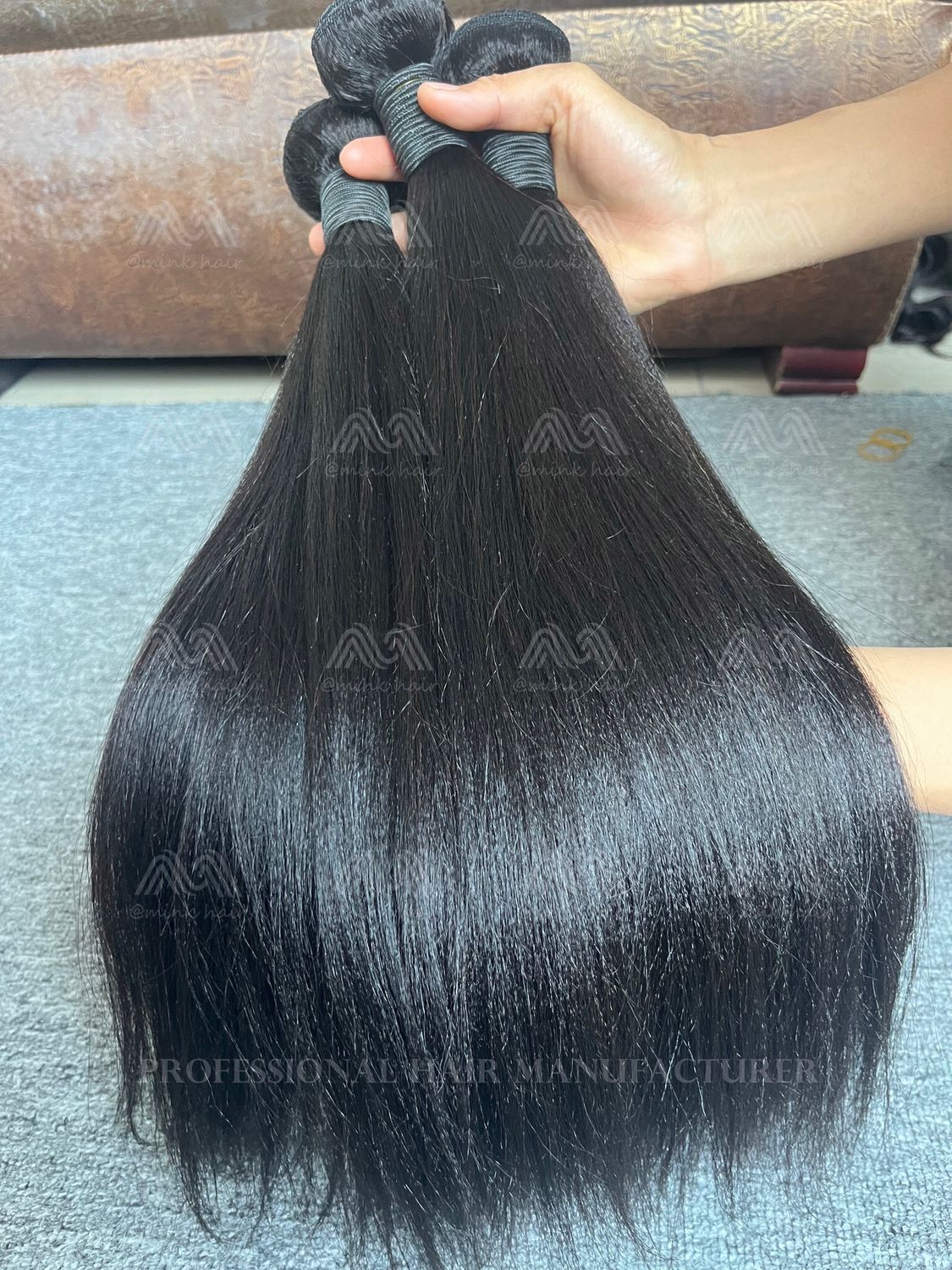 Mink Hair Yaki Straight Bundles