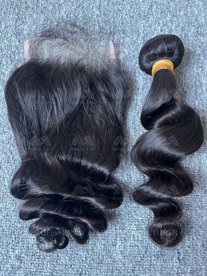 Raw Hair Loose Wave 5X5 HD Closure