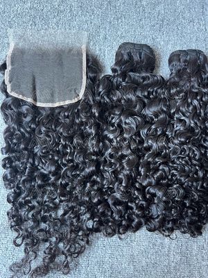 Luxury Hair Burmese Curly 3 Bundles With 5x5 HD Closure Deals