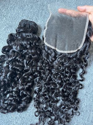 Luxury Hair Burmese Curly 3 Bundles With 5x5 HD Closure Deals