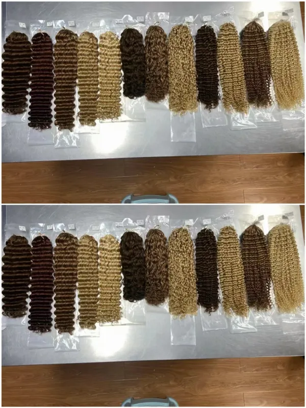 Curly Luxury Colored Crochet Hair Extensions(100 Grams With 80pcs Per Pack)