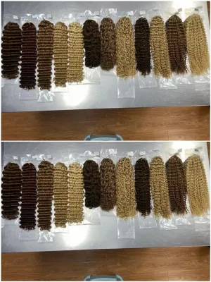 Curly Luxury Colored Crochet Hair Extensions(100 Grams With 80pcs Per Pack)