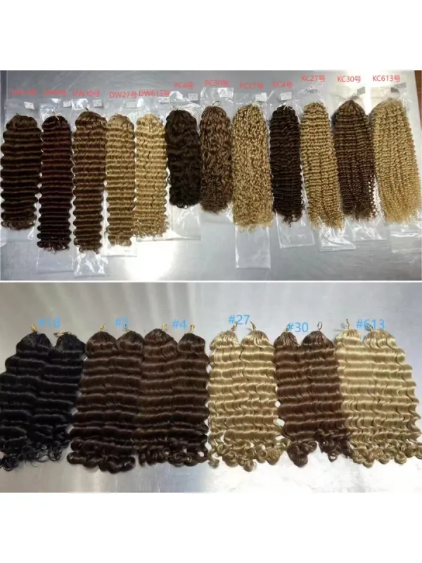 Curly Luxury Colored Crochet Hair Extensions(100 Grams With 80pcs Per Pack)