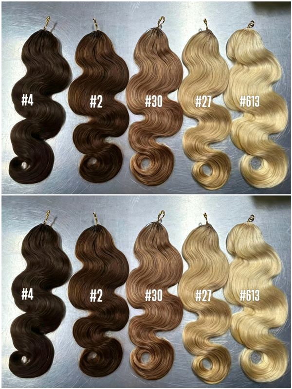 Body Wave Luxury Colored Crochet Hair Extensions(100 Grams With 80pcs Per Pack)