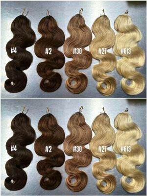 Body Wave Luxury Colored Crochet Hair Extensions(100 Grams With 80pcs Per Pack)
