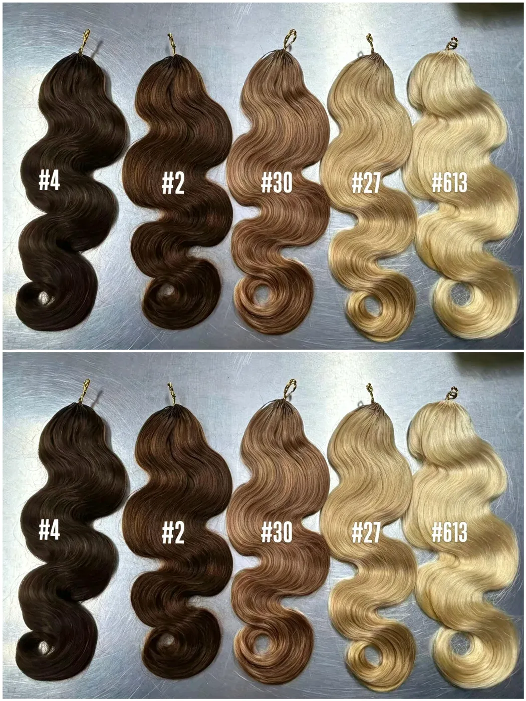 Body Wave Luxury Colored Crochet Hair Extensions(100 Grams With 80pcs Per Pack)