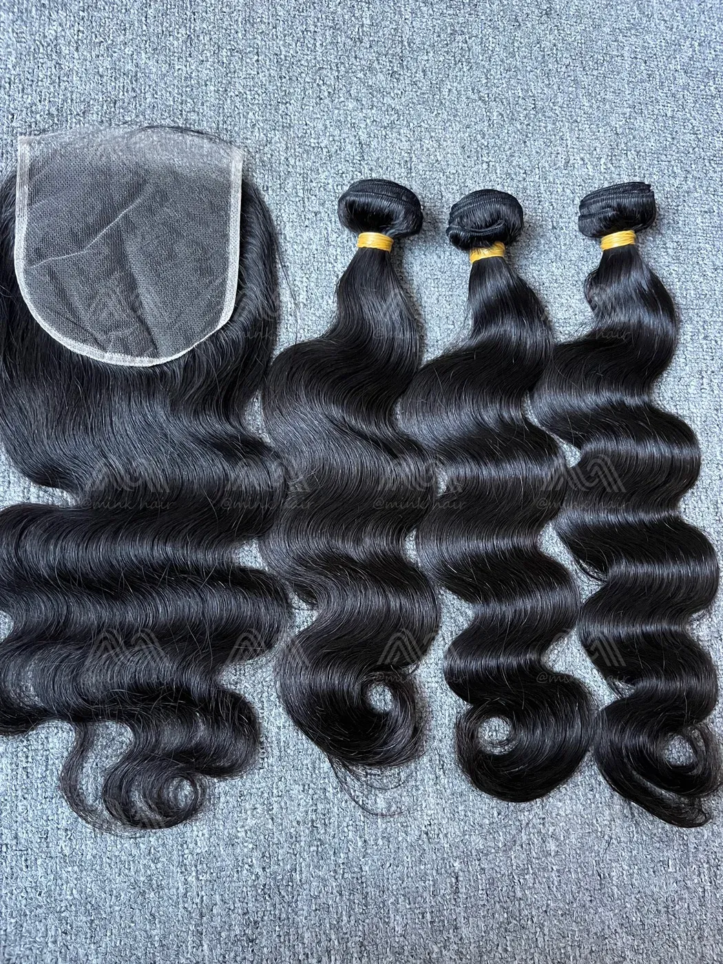 Raw Hair Body Wave 3 Bundles With 5X5 HD Closure Deals