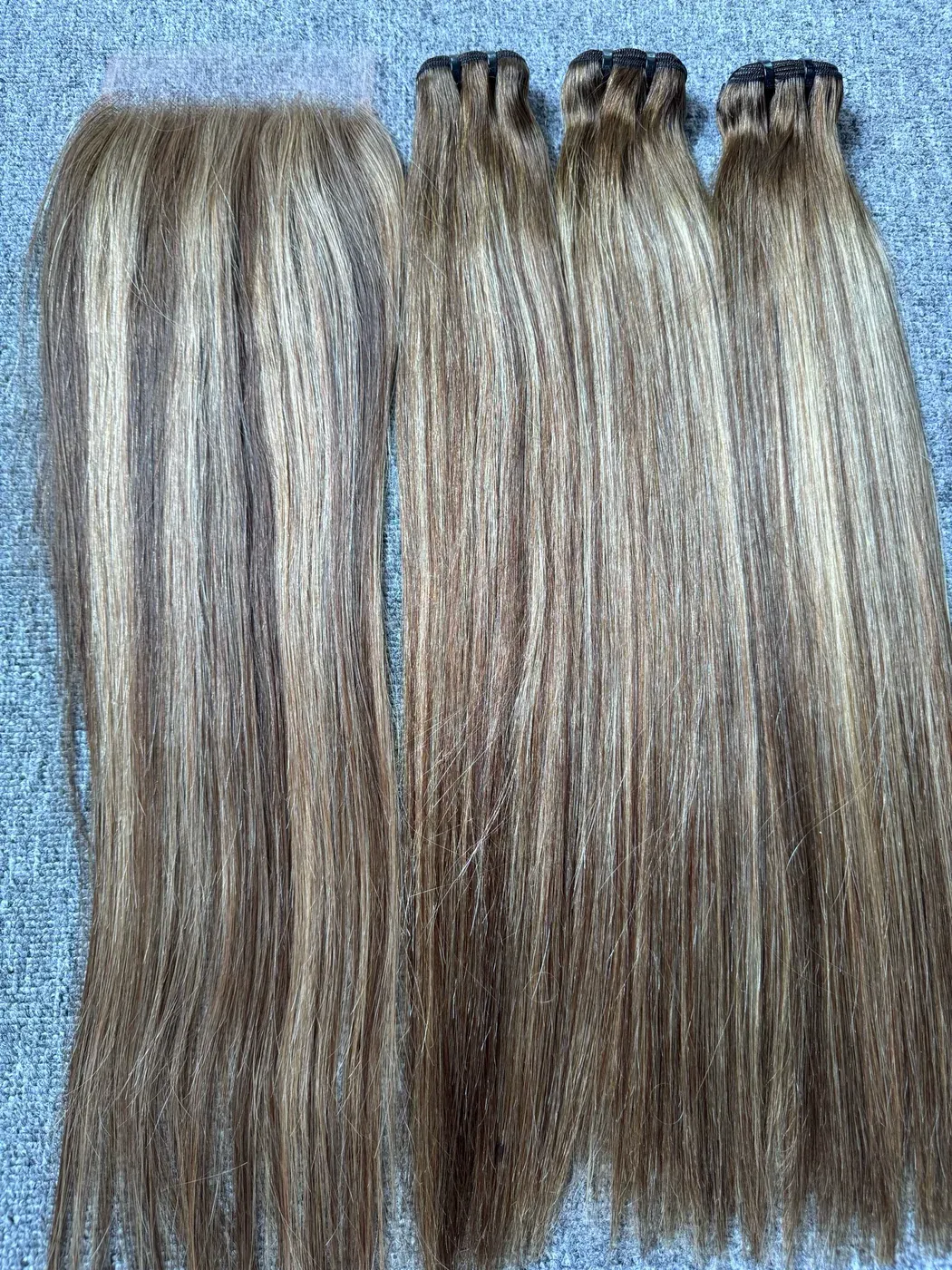 Luxury Hair Color #4/27/4 Straight Bundles