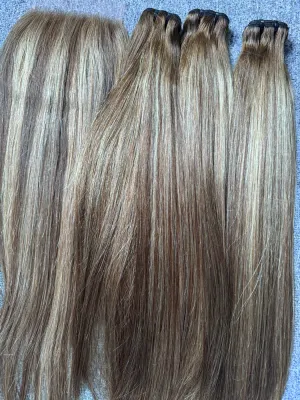 Luxury Hair Color #4/27/4 Straight Bundles