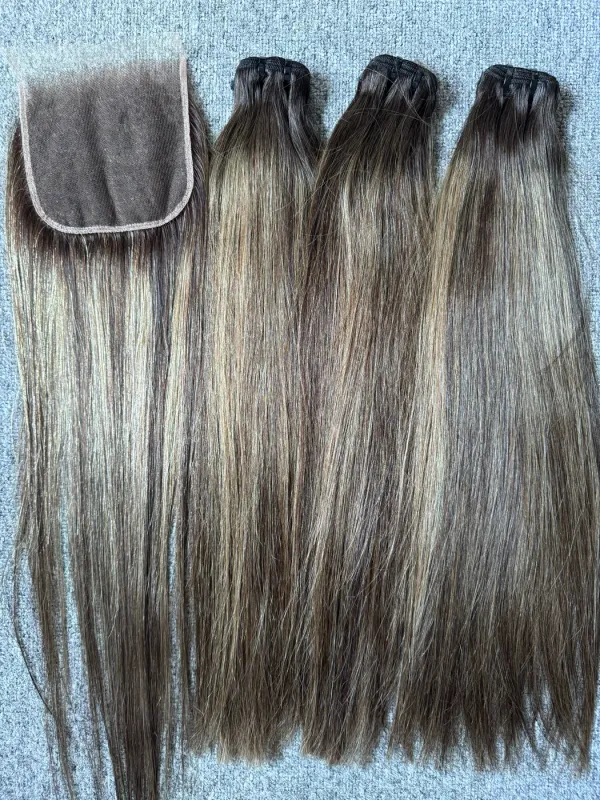 Luxury Hair Color #2/8/2 Straight Bundles