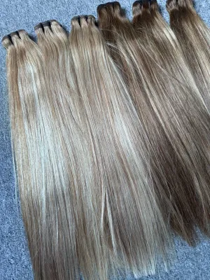 Luxury Hair Color #6/70/6 Straight Bundles