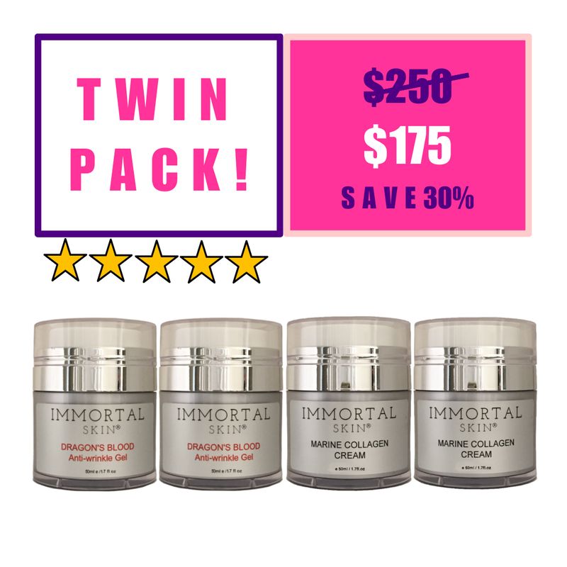 Dragons Blood and Marine Collagen Cream TWIN Pack