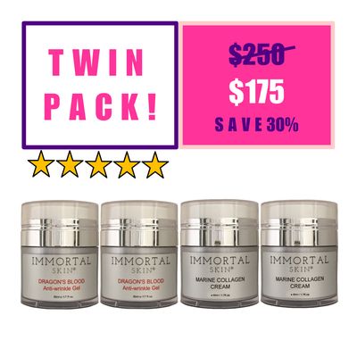 Dragons Blood and Marine Collagen Cream TWIN Pack