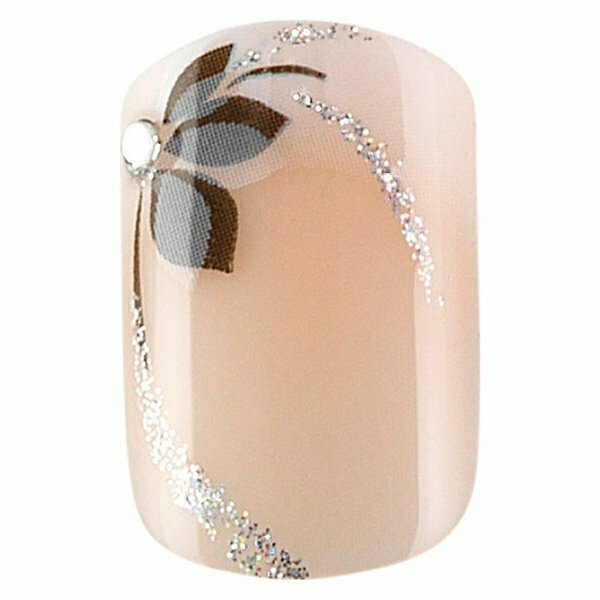 Set 24 uñas artificiales Idyllicnails shiny flower