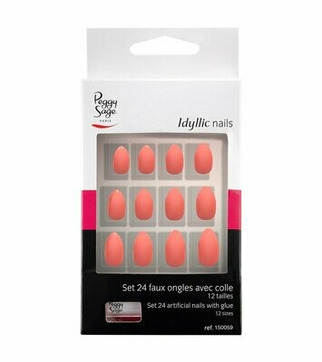 Set 24 uñas artificiales Idyllic nails pink stiletto
