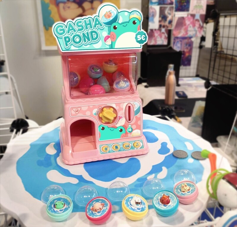 (Preorder) Gashapond capsules - Bathing critters