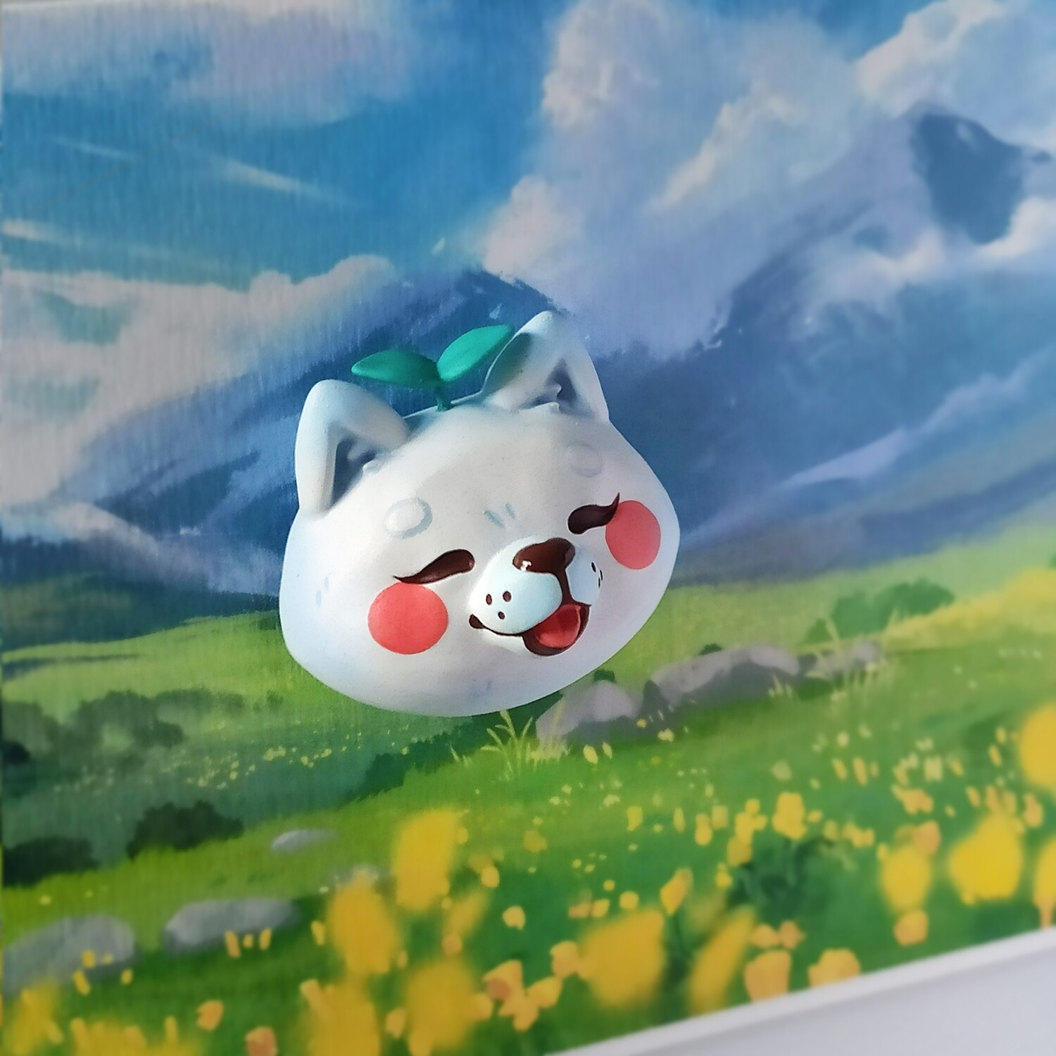 (Preorder) Mozza the samoyed - Pin and magnet