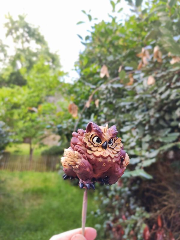 (Preorder) Napoh the owlbear - Resin art toy