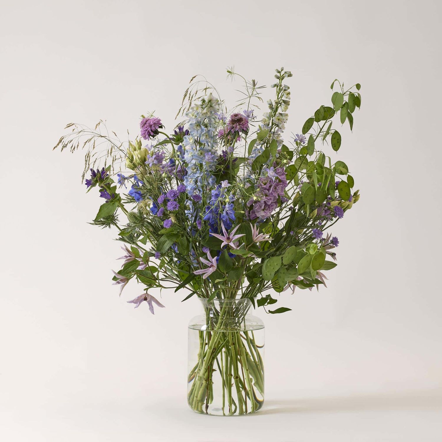 Boeket in vaas Blauw