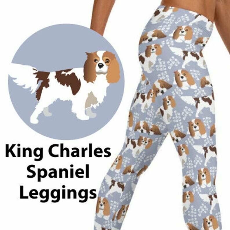 SPANIEL DOG LEGGINGS - Cavalier King Charles Spaniel Dog Yoga