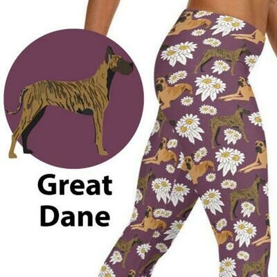 Great Dane Dog Leggings Womens, Dog Mom, Yoga Pants