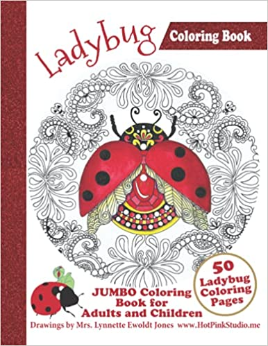 Ladybug Coloring Book: Jumbo Coloring Book for Adults and Children