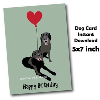 Labrador Dogs Thank. You, Birthday Card, Anniversary Card, You Are My Favorite Human