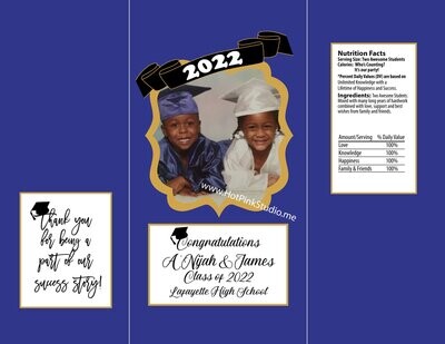 2023 Graduation Photo Potato Chip Bag label You Print PDF Files