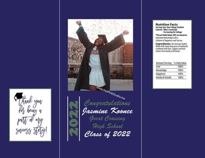 Class of 2023 Graduation Photo Potato Chip Bag label You Print PDF Files