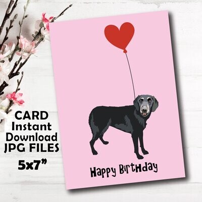 Labrador Dog Puppy Happy Birthday Card For Your Love or Best Friend Did you say cake?