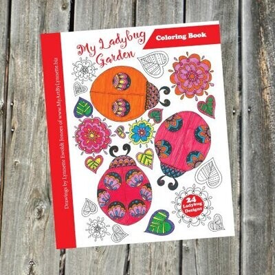 My Ladybug Garden Coloring Book for Adults and Children